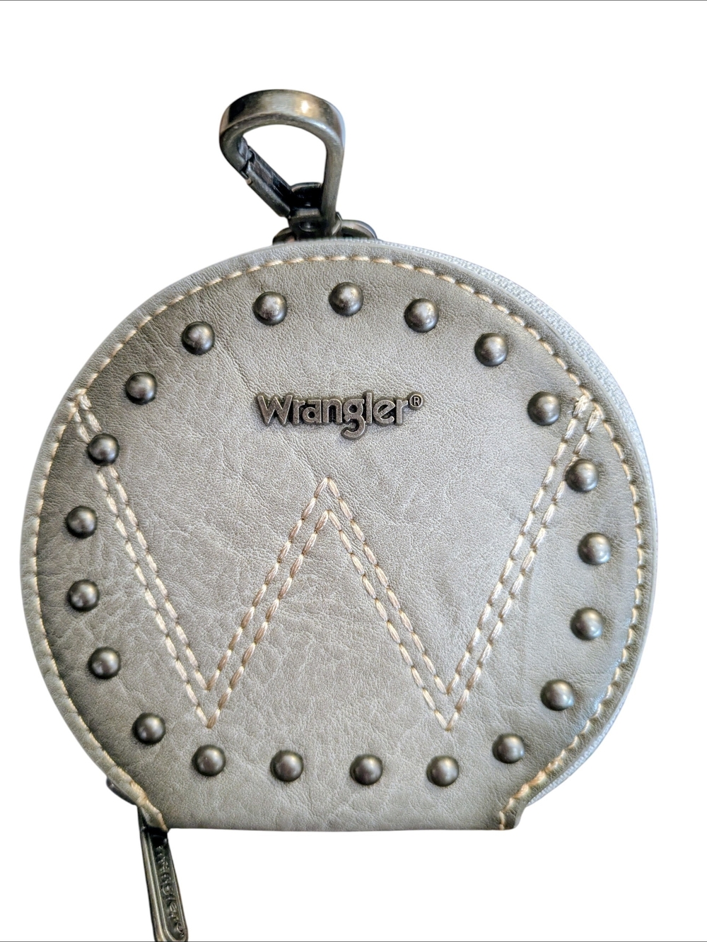 Wrangler Western Round Studded Coin Pouch/ Bag Charm,NWOT